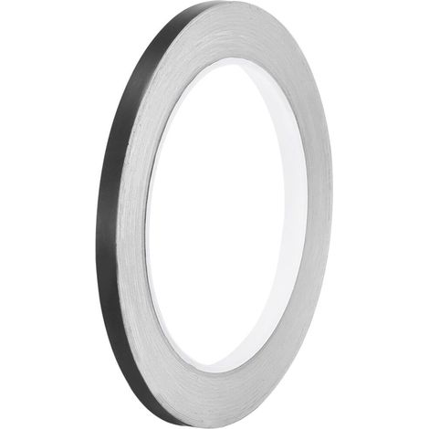 Metallisches Klebeband, 0,5 cm x 50 m, für Fliesen, ideal für Wände, Schränke, Badezimmer, Böden, Fliesen, Autos und Dekorationen, schwarz