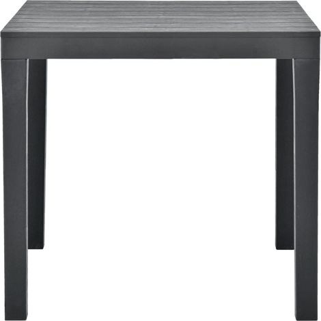 Maison Exclusive - Gartentisch Anthrazit 78x78x72 cm Kunststoff