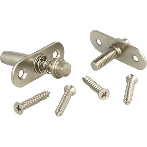 Siso Lamellendrehbeschlag, Drehgelenk für für 22 mm Lamellen Raumteiler, 360 Grad drehbar, Höhenverstellung 4-20mm, Stahl verzinkt