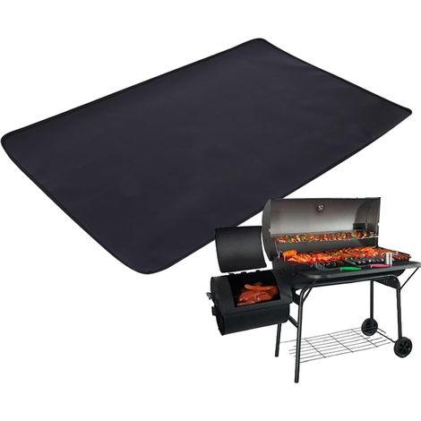 120x60cm Tapis ignifuge, couverture résistante à la chaleur, conception légère et imperméable, tapis de foyer portable pour le camping, la terrasse, la cuisine (1/5)