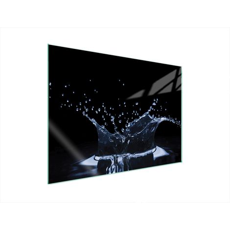 GLASSCHUTZPLATTE FÜR HERD 70x52 WASSER (1/5)