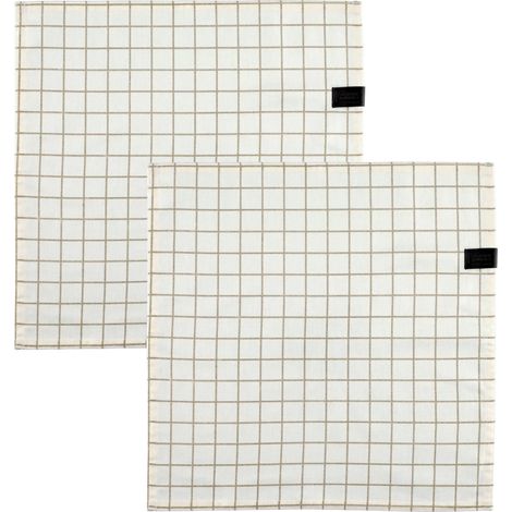 SCHÖNER WOHNEN tovaglioli CHECK - Set da 2 40x40 cm, grigio
