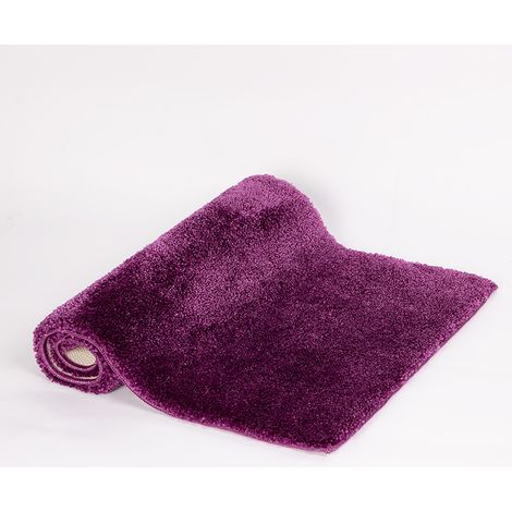 BATHBAZAAR - Tapis de bain DOLCE en polyamide prune - 45 x 75 cm