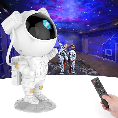 Veilleuse projecteur galaxie astronaute, angle de tête réglable, cadeau pour enfants et adultes, décoration de plafond pour la maison ou les fêtes, cadeau de Noël (1/5)