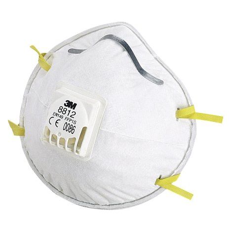 Masque protection 3M 8812 FFP1 avec soupape - boîte de 10