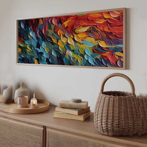 Cuadro Mirato, Estructura de Madera Nobilitada, 50x120h cm Multicolor (1/5)