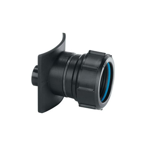 McAlpine BOSS82CAST-BL Black Mechanical Two Piece Cast Iron Soil Pipe Boss Connector to suit 22mm drill size