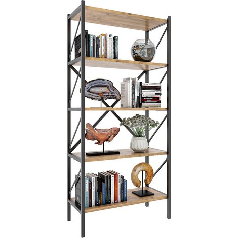 Metal Stand Shelf Books Insasi 5x 160x66x34 - VCM