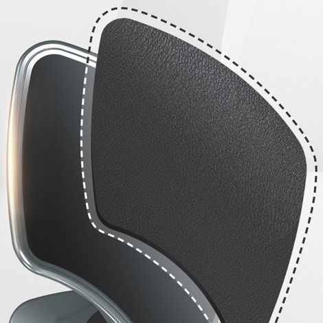 Cuisses de maintien pour homme, en EVA antidérapant et métal PP, grises (1/5)