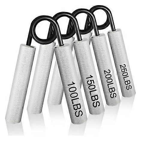 Poignées métalliques (lot de 6, 45-160 kg) - Entraîneur de force pour les avant-bras et la préhension (1/5)