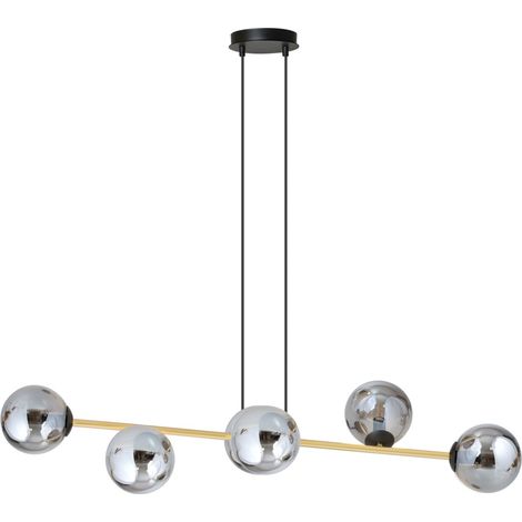 Suspension Emibig Gravity 6xE14 noir doré graphite (1/5)