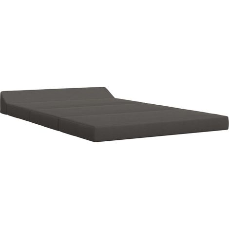 Divano Letto Sofa bed Pieghevole Grigio Scuro 120 x 60 x 49 cm Tessuto (1/5)