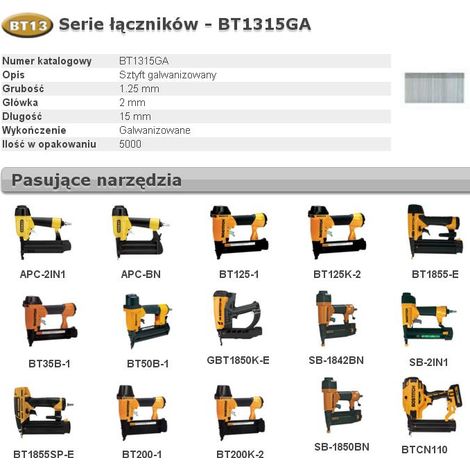 Bostitch BT1315GA5 - Clavos galvanizados para clavadora (15 mm, 5000 clavos)