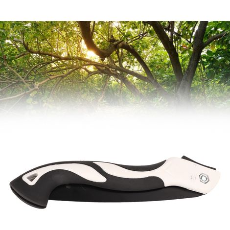 Scie pliante, conception compacte, scie à main à lame pour le camping et le travail du bois, scie d'élagage pour bois sec à dents dures, scie pliante de 210 mm. (1/5)