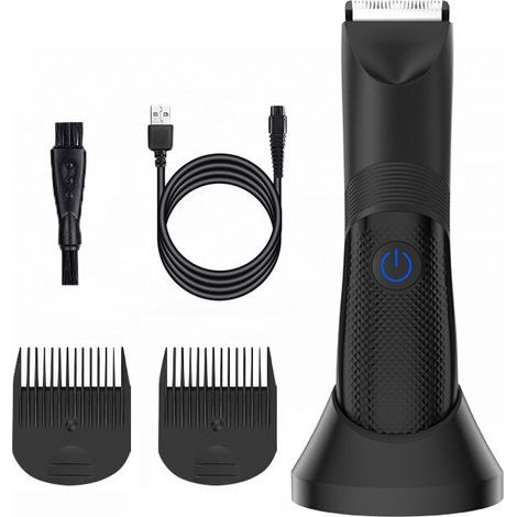 Recortadora multifuncional, 4 accesorios, LED, IPX7, USB-C, negra (1/5)