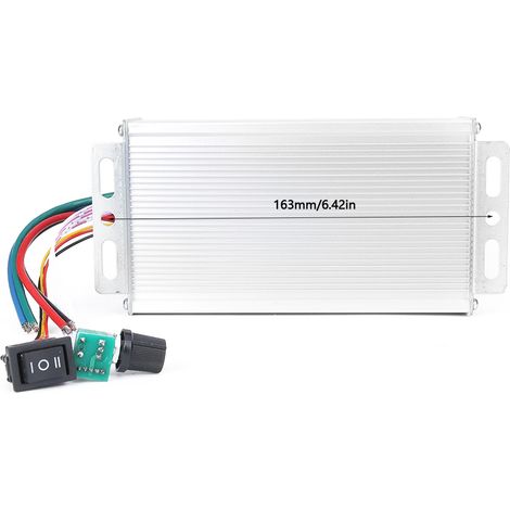 Contrôleur de vitesse PWM pour moteur CC, marche avant et arrière, 12-60 V CC, limitation de courant 80 A (1/5)