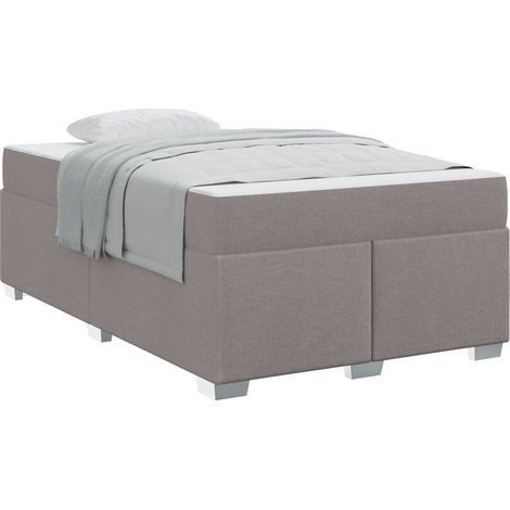 Maison Exclusive - Estructura de cama con colchón Taupé 120 x 200 (1/5)