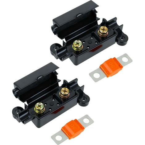 2-teiliger Midi-Sicherungshalter und 30A Midi-Sicherungen für Pkw, Lkw, Baumaschinen, Landmaschinen, Busse und Wohnwagen (1/5)