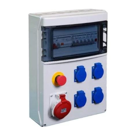 Caja eléctrica digital de obra robusta ABS IP65