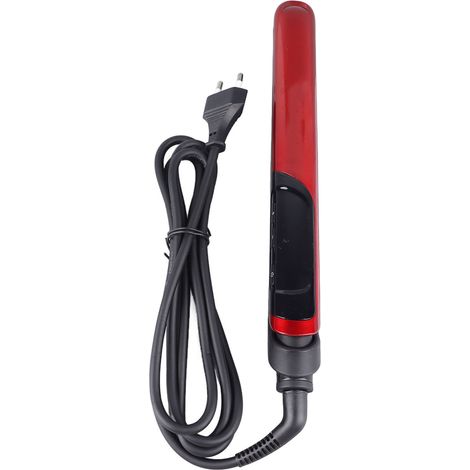 Lisseur de cheveux céramique, réglage numérique de la température, fer à lisser et boucler, fiche UE 220‑240V (1/5)