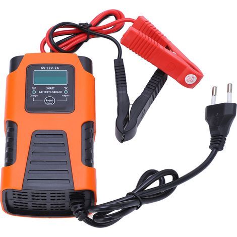 Chargeur de batterie intelligent, autoprotection automatique en 3 étapes avec écran LCD (1/5)