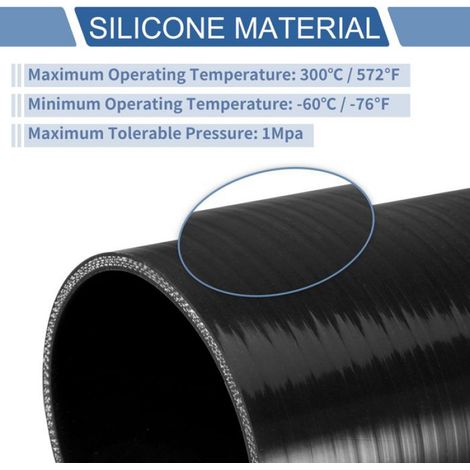 Tuyau d'huile moteur 1Pcs 22mm ID 400mm Longueur 0° Bleu Tuyau Silicone Fileté Tuyau Liquide Refroidissement Universel (1/5)