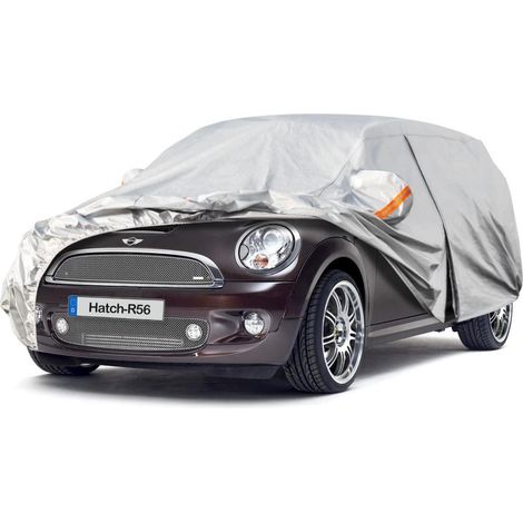 Autoabdeckung wasserdicht atmungsaktiv für Mini Hatch R56 (2006-2014) Silber (1/5)