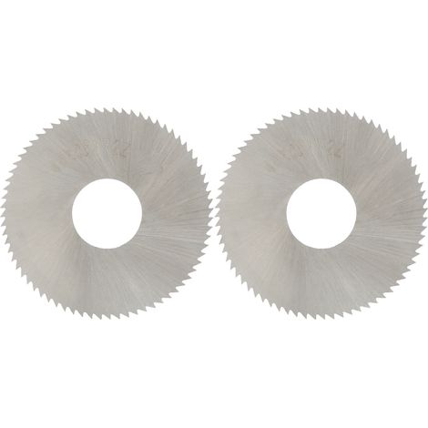 2 Lames de Scie Circulaire Acier Rapide - 40 x 0.5 mm 72 Dents - Fraisage Industriel (1/5)