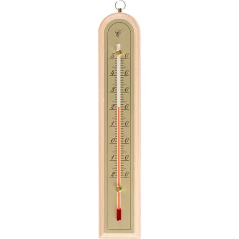 Thermometer Strend Pro, TMM-050 Spa, Außen, für Fenster, 260x50x18 mm, Holz (1/4)