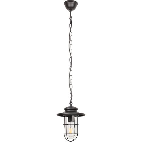 Suspension extérieure industrielle E27 IP44 noir Pavia (1/5)