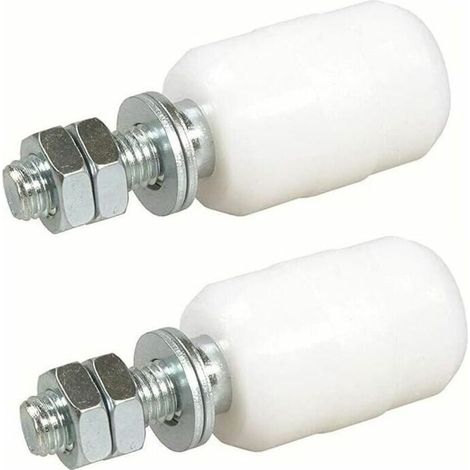 Olive De Guidage Supérieure Nylon, 2 Unitésrouleaux pour Porte Coulissante, Fixation avec Tige Filetée, Olive ou Galet de Guidage pour Portail Coulissant ou Applications (40 x 60MM) Carivent (1/5)