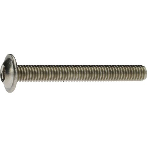 Reidl Ähnlich ISO 7380 Schrauben Innensechskant mit Flansch 8 x 110 A2 blank