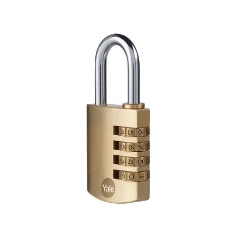 Yale Locks Brass Combination Padlock 40mm (1/4)
