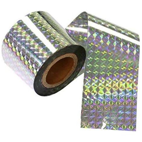 Taubenabwehrband – Doppelseitig holografisch – 2,4 cm x 80 m – Visueller Schutz für Dächer, Balkone und Terrassen – 1 Stück (1/5)