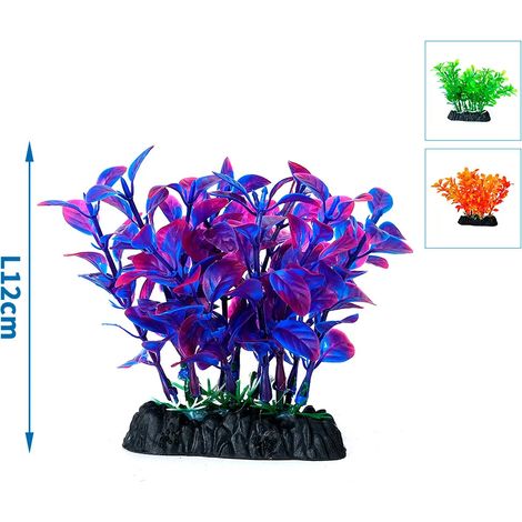 Décoration aquarium nobleza plante artificielle écologique 12 cm