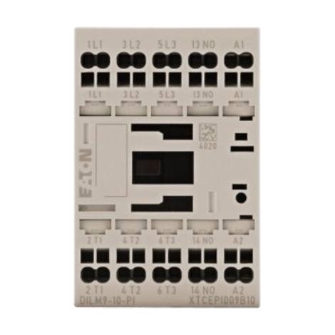 Eaton Contactor, tripolar, 380 V 400 V 4 kW, 1 NA, 24 V DC, accionamiento de corriente continua, bornes Push-in, 199233