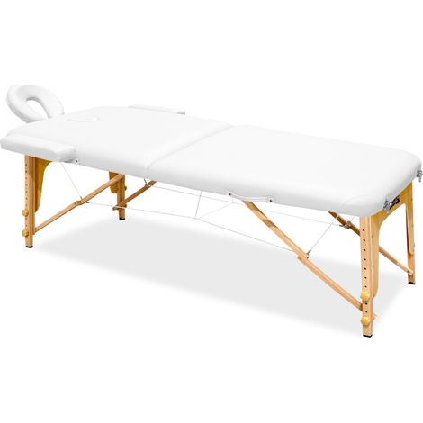Aga Lettino da massaggio in legno MR6150 Bianco (1/5)