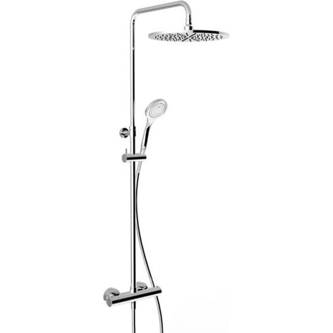Grifería termostática de superficie Gessi con conexiones ocultas