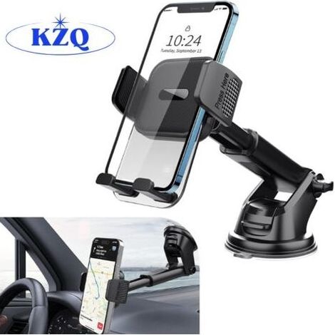 Support téléphone voiture – Ventouse Nanogel ultra-puissante – Rotation 360° – Compatible smartphones 4-7 pouces (1/5)