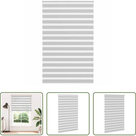 Doppelrollo -  Doppelrollo Hellgrau 140x230 cm Stoffbreite 135,9 cm Polyester (1/5)