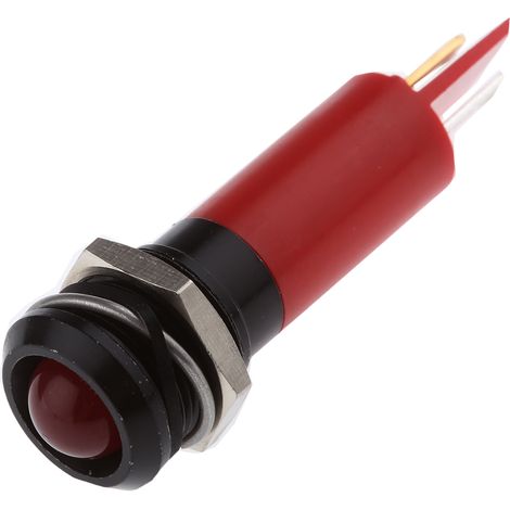 Voyant LED lumineux Rouge RS PRO, dia. 12mm, 230V c.a., IP67 ( Prix pour 1 )