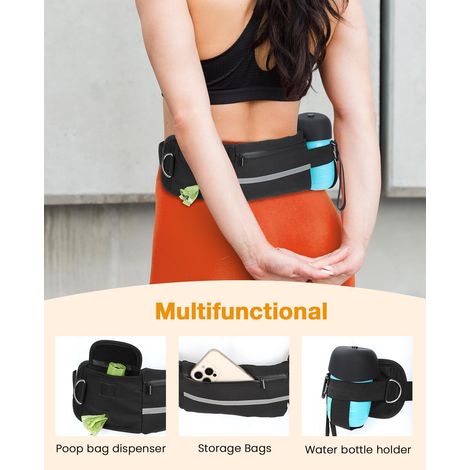 Ceinture de jogging mains libres avec laisse élastique pour chien, accessoires de promenade et de course réfléchissants