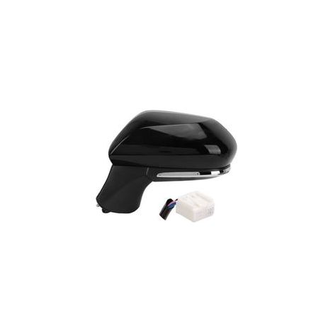 Rétroviseur latéral chauffant noir brillant avec clignotant, pour Camry XV70 2018 – 2022 gauche