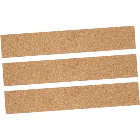 Lot de 3 bandes liège naturel pour tableau d'affichage mural, bureau (1/5)