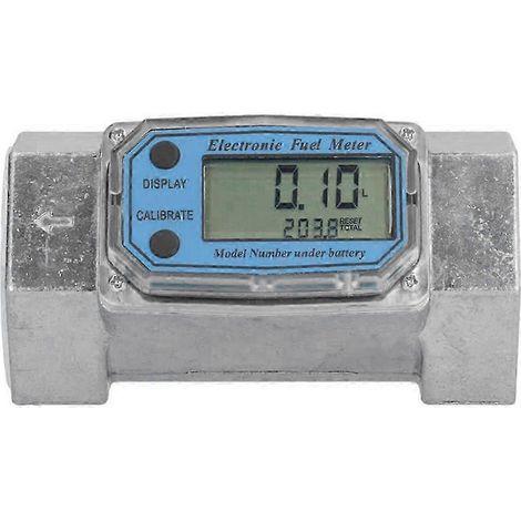 Débitmètre à turbine 2 pouces, électronique numérique, compatible avec les applications industrielles pour carburant, liquide, eau, gaz et huile. (1/5)