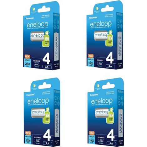 Panasonic batterie ricaricabili 16 stilo AA Eneloop 2000mAh - BK-3MCCE