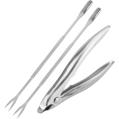 Nussknacker und Meeresfrüchtegabeln aus Edelstahl für Krabben, Hummer, Scheren und Schalen – Multifunktionaler Nussöffner, Küchenaccessoires (1/5)