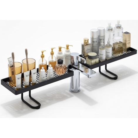 Etagere de lavabo sur pied – support de rangement en acier (1/5)