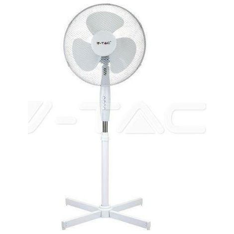 Ventilateur de table VTAC Blanc 40W 3 vitesses D60cm