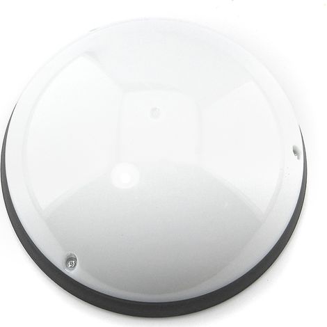 Plafón con sensor IP54 Clase II antivandálico Negro LED luz fría (1/3)